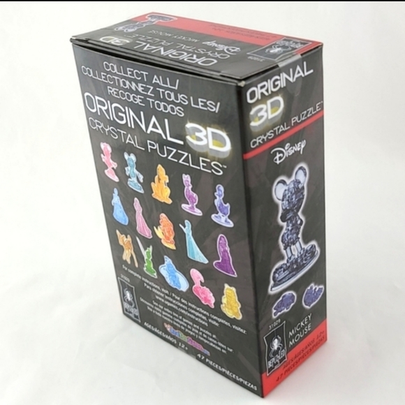 New in box, sealed, Disney Bepuzzled Mickey Mouse Original 3D Crystal Puzzle 47 - Picture 6 of 10